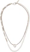 Justine Clenquet Willy Necklace In Silver