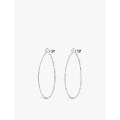 Justine Clenquet Womens  Marfa Palladium-plated Brass Earrings