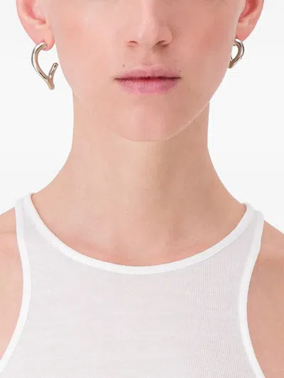 Justine Clenquet Yara Twisted Earrings In Metallic