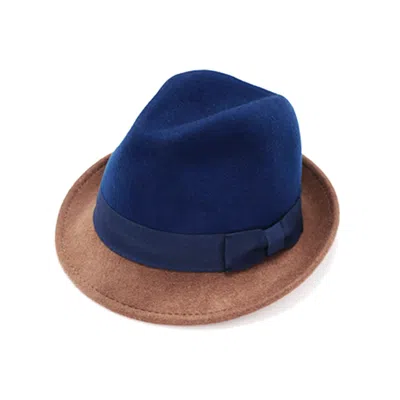 Justine Hats Brown Men's Felt Fedora Hat