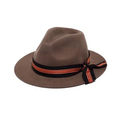 Justine Hats Men's Brown Modern Chic Fedora Hat