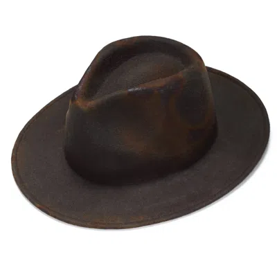 Justine Hats Men's Grey Fedora Felt Hat