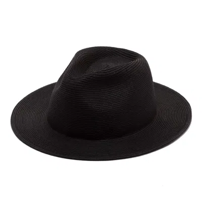 Justine Hats Women's Black Japanese Style Fedora Hat