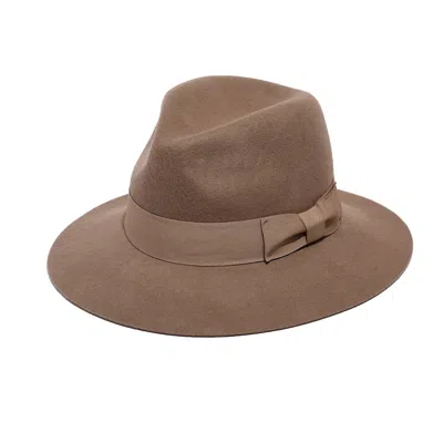 Justine Hats Women's Brown Classic Fedora Hat