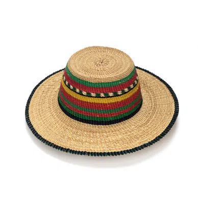 Justine Hats Women's Handmade Ethnic Straw Hat In Multi