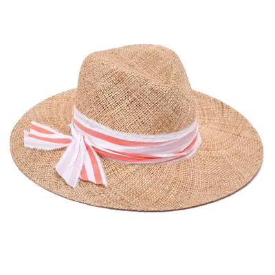 Justine Hats Women's Neutrals Fashionable Fedora Summer Hat In Brown