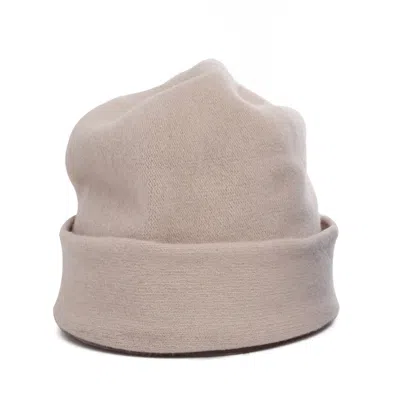 Justine Hats Women's White Ivory Wool Beanie Hat In Neutral
