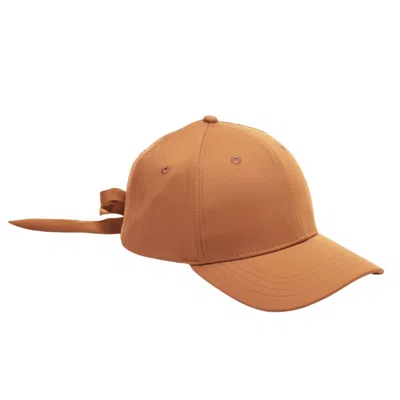 Justine Hats Women's Yellow / Orange Stylish Cap With Backward Tying