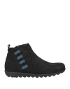 Justine Woman Ankle Boots Black Size 7 Soft Leather In Black