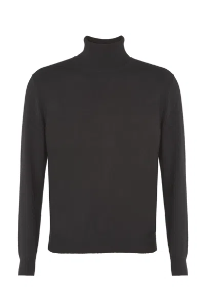Justlove Men's Cashmere Turtleneck Black