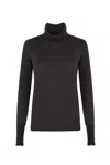 Justlove Women's Cashmere Classic Turtleneck Black In Black