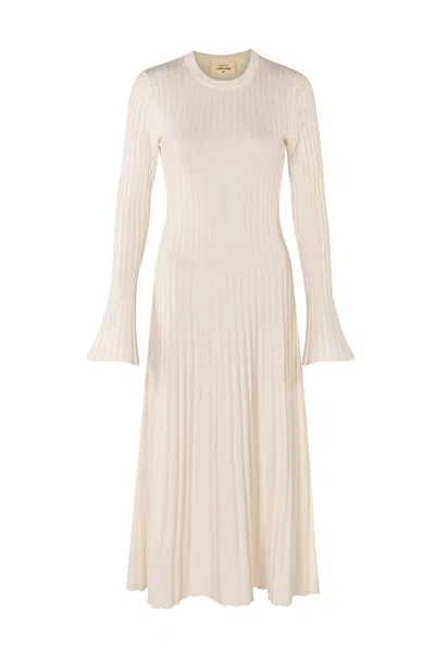 Justlove Women's Cashmere Dress Supersoft Offwhite