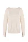 Justlove Women's Cashmere Top Reverse Off-white In White