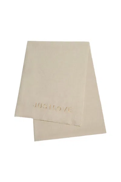 Justlove Women's Neutrals Cashmere Classic Shawl Organic Beige