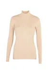 Justlove Women's Neutrals Cashmere Turtleneck Super Light Patterned Beige In Beige