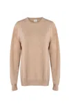 Justlove Women's Neutrals First Love Cashmere Crewneck Organic Beige In Beige