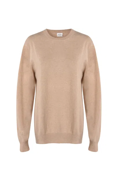 Justlove Women's Neutrals First Love Cashmere Crewneck Organic Beige
