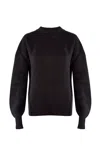 Justlove Women's Oversize Cashmere Crewneck Black In Black