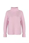 Justlove Women's Pink / Purple Cashmere Oversize Turtleneck Pink In Pink/purple