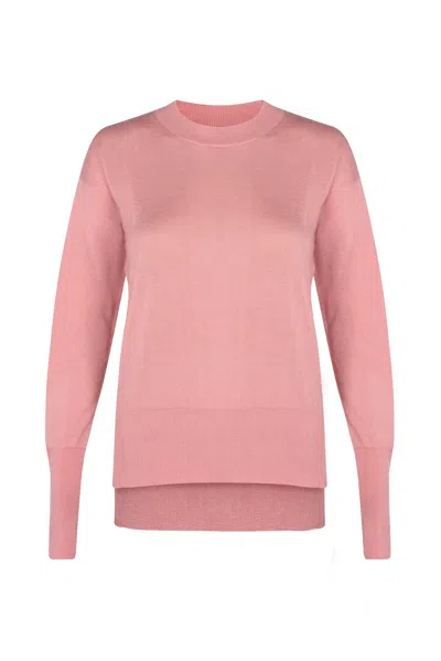 Justlove Women's Pink / Purple Ultralight Nepalese Sweater Akash Powder In Pink/purple