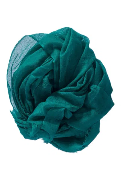 Justlove Women's Sagarmatha Ultralight Baby Cashmere Scarf Smaragd Green