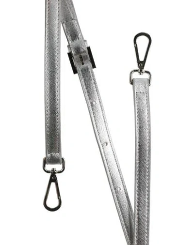 Ju'sto Woman Bag Strap Silver Size - Leather