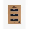 Justwears Mens Pack Of Three Without-pouch Stretch-jersey Briefs Black