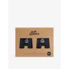 Justwears Mens Pack Of Two Moisture-wicking Stretch-jersey Boxers Black In Black