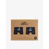Justwears Mens Black Pack Of Two Moisture-wicking Stretch-jersey Boxers