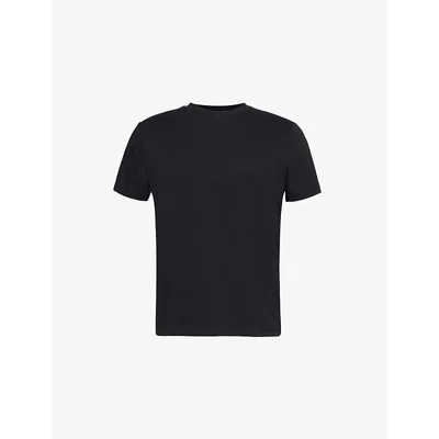 Justwears Mens Black The Comfort Moisture-wicking Short-sleeve Stretch-jersey T-shirt