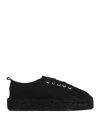 Jutelaune Woman Espadrilles Black Size 11 Textile Fibers In Black