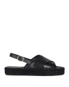 Jutelaune Woman Espadrilles Black Size 11 Soft Leather In Black