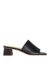 Jutelaune Woman Sandals Black Size 11 Textile Fibers In Black