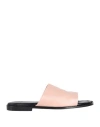 Jutelaune Woman Sandals Blush Size 11 Soft Leather In Pink