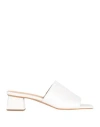 Jutelaune Woman Sandals Off White Size 10 Textile Fibers In Off White