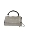 Juuls & Karats Crush Satchel Bag - Kara - Brass - White In White