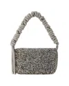 Juuls & Karats Crystal Mesh Bag - Kara - Polyester - Black Pixel In Black