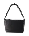 Juuls & Karats Hobo Lattice Xl Bag - Kara - Leather - Black In Black