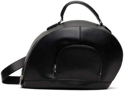 Juunj Black Double-zip Bag In 5 Black