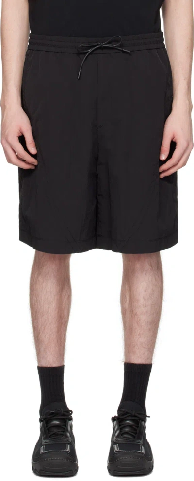 Juunj Black Drawstring Shorts In 5 Black