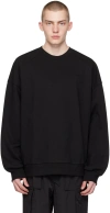 JUUNJ BLACK EMBROIDERED SWEATSHIRT