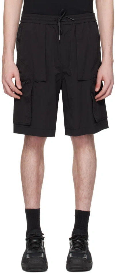 Juunj Black Zip Shorts In 5 Black