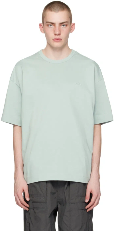 Juun.j Blue Embroidered T-shirt In Q Sky Blue