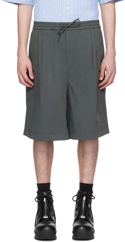 Juunj Gray Drawstring Shorts In 3 Grey