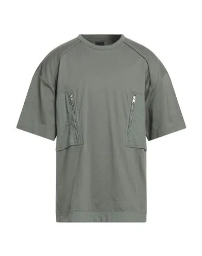 Juun.j Juun. J Man T-shirt Sage Green Size S Cotton, Nylon In Gray