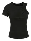 Juunj Beaded T-shirt In Black