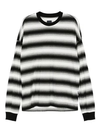 Juunj Archive Striped T-shirt In Black