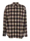 Juunj Argyle Damaged Check Loose Fit Shirts In Animal Print