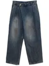 Juunj Asymmetric Jeans In Blue