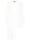 Juunj Asymmetric Long-sleeves Shirt In White